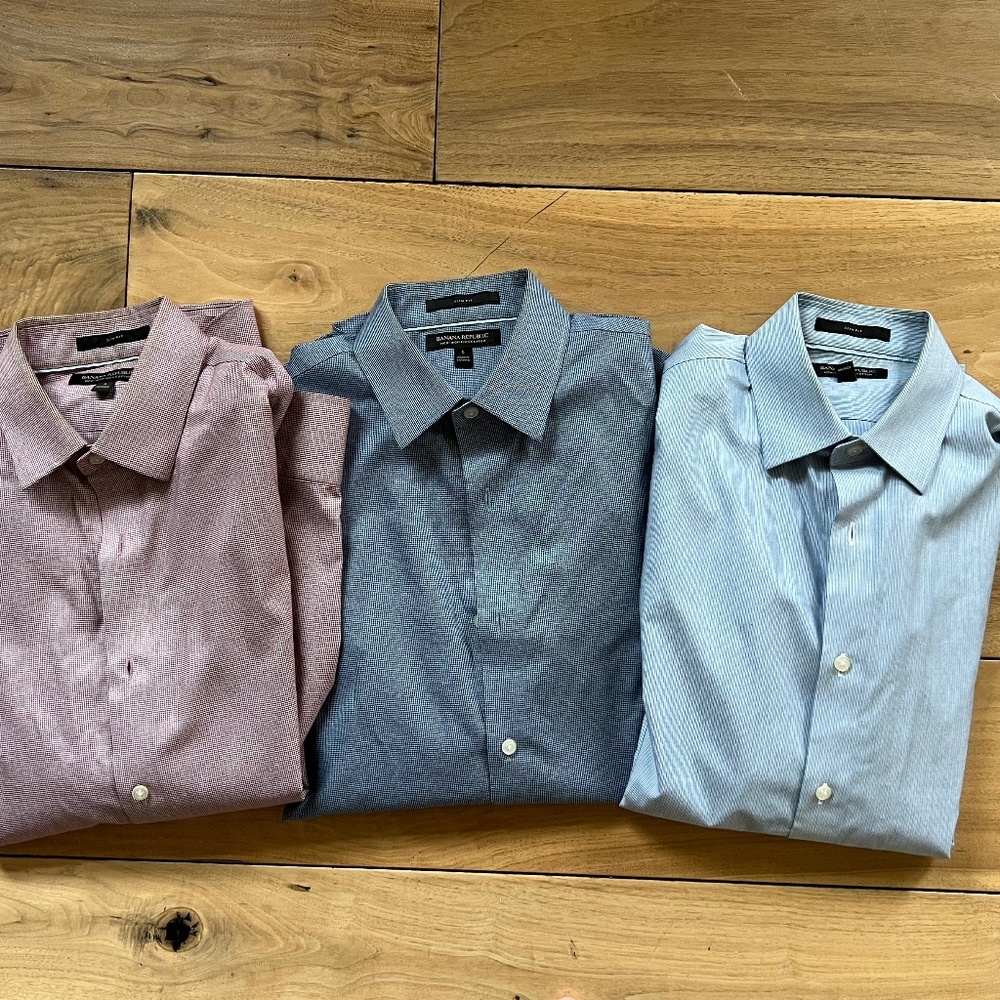 Men’s Banana Republic Dress Shirts - Slim Fit